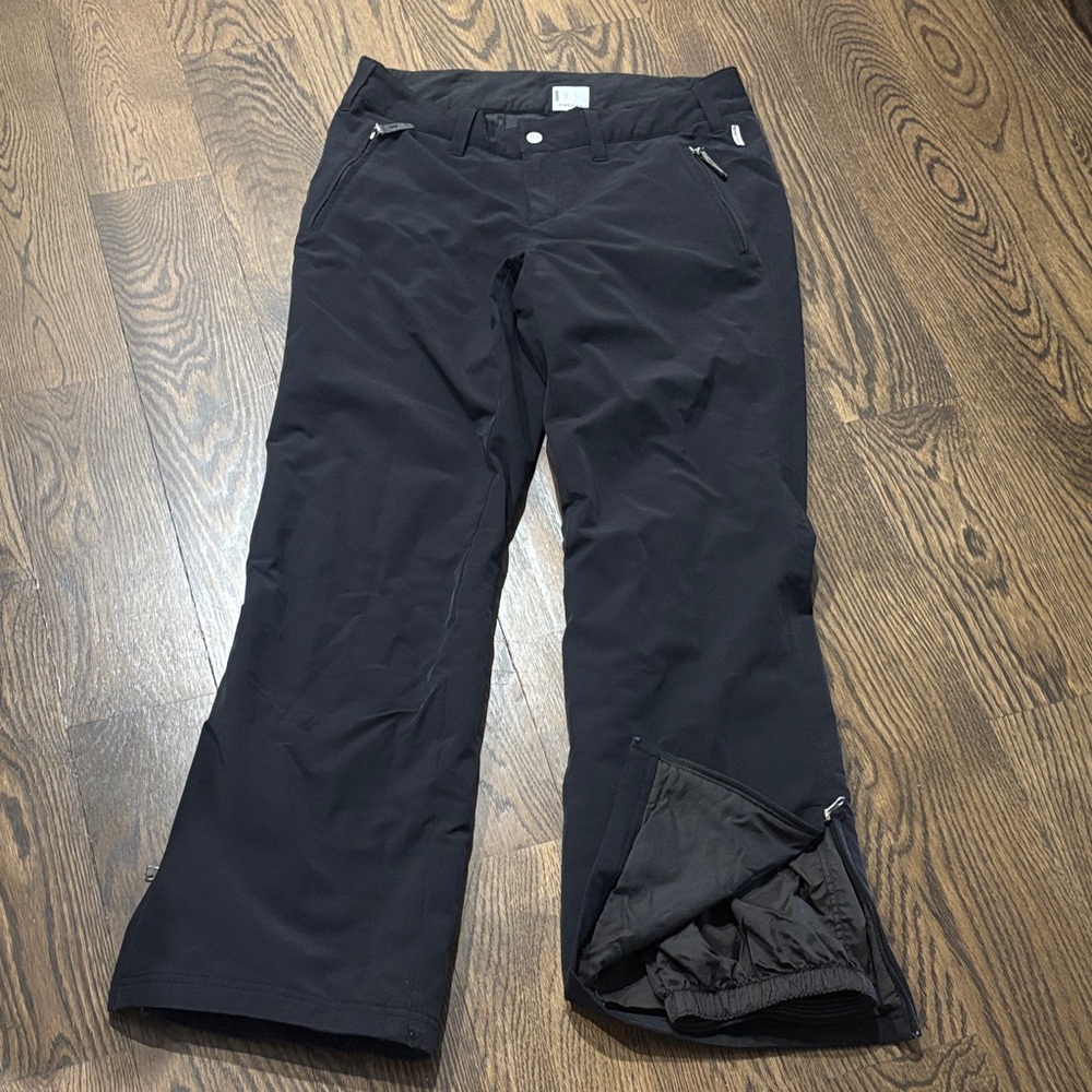 Bogner Fire+Ice (Sz L, US 12, EU 42) Black Ski Pants with Zipper Details